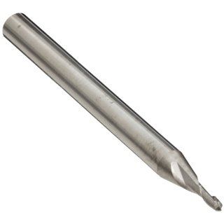 Richards Micro Tool Carbide Micro Ball Nose End Mill, Uncoated (Bright) Finish, 30 Deg Helix, 2 Flutes, 1.5" Overall Length, 0.07" Cutting Diameter, 3/16" Shank Diameter: Industrial & Scientific