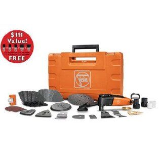 Fein 69908195192 MultiMaster Top Plus Oscillating Tool Kit with FREE Long Life E Cut Blade Set   Power Detail Sanders  