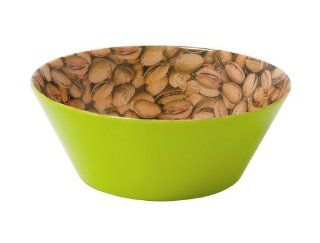Present Time Pistachio Nuts Print Melamine Bowl: Kitchen & Dining