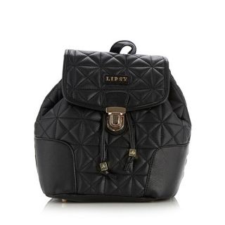 Lipsy Lipsy black quilted backpack