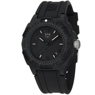 Luminox Men's 'Sentry' Black Dial Black Rubber Strap Quartz Watch Luminox Men's Luminox Watches