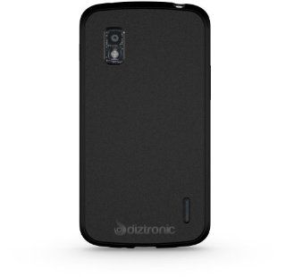 Diztronic Matte Back Black Flexible TPU Case for LG Nexus 4   Retail Packaging: Cell Phones & Accessories