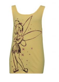 Disney Juniors Tinkerbell Sketch Outline Tank Top (LARGE): Clothing