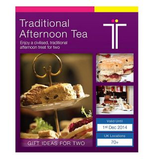 Gift experiences Traditional Afternoon Tea