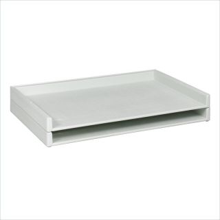 Safco Giant Stack Flat Files Plastic FileTray in White for 24"x 36" Documents (Set of 2)   4897