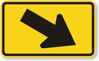 Right Diagonal Arrow (symbol) Sign, 30" x 18": Office Products