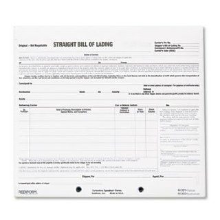 Rediform 44301   Bill of Lading Short Form, 8 1/2 x 7, Three Part Carbonless, 250 Forms : Blank Shipping Forms : Office Products