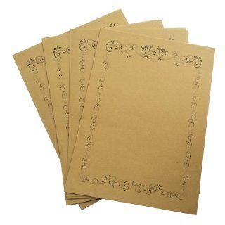 G magi 32 Sheets Vintage Kraft Paper/letter Paper : Office Products