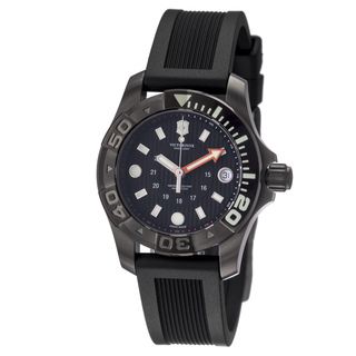 Victorinox Swiss Army Men's 241555 'Dive Master' Black Dial Black Rubber Strap Watch Swiss Army Men's Swiss Army Watches