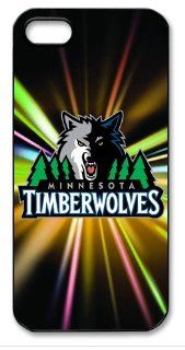 Minnesota Timberwolves Logo NBA HD image case cover for iphone 5 black A Nice Present: Cell Phones & Accessories