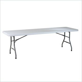 Office Star 8' Resin Rectangular Multi Purpose Table with Split Trestle Legs   BT08Q