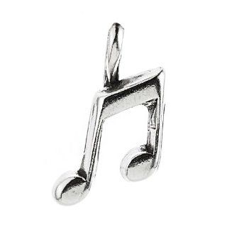 Sterling Silver Musical Notes Charm: Jewelry