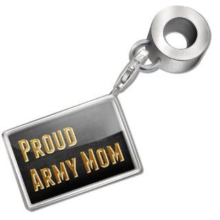 Neonblond Bead/Charm Proud Army Mom   Fits Pandora Bracelet: NEONBLOND Jewelry & Accessories: Jewelry