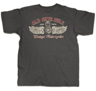 Old Guys Rule T shirt Vintage Motorcycles Loud & Proud: Clothing