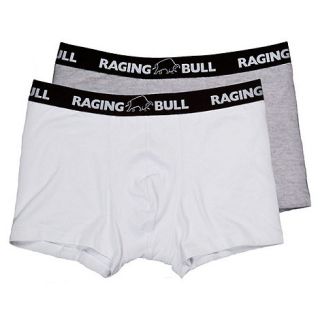 Raging Bull Raging bull boxer   twin pack   white and grey