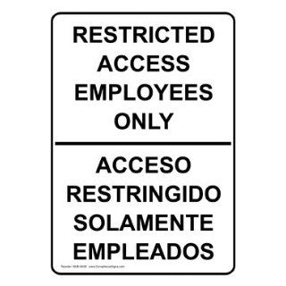 Restricted Access Employees Only Sign NHB 8408 Restricted Access : Business And Store Signs : Office Products