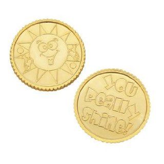 You Really Shine! Gold Coins   Awards & Incentives & Novelty : Academic Awards And Incentives Supplies : Office Products