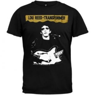 Lou Reed   Mens Transformer T shirt   Small Black: Clothing