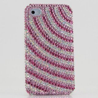 Swarovski Luxury Crystal Pink Bling Case Cover for iphone 4 / 4s 100% Handcrafted by BlingAngels Cell Phones & Accessories