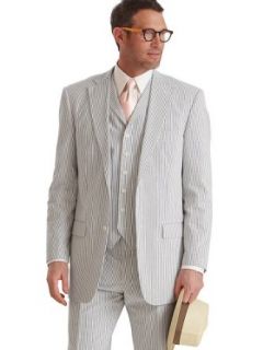 Paul Fredrick Men's 100% Cotton Seersucker Two Button Suit Separate Jacket at  Mens Clothing store