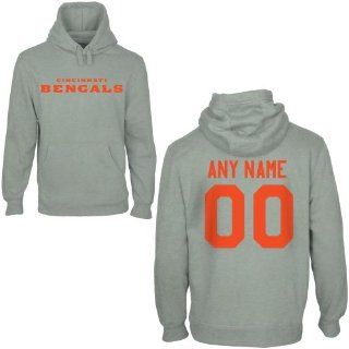 Cincinnati Bengals Custom Any Name & Number Hooded Sweatshirt  Sports Fan Apparel  Sports & Outdoors