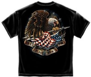Military T shirt These Colors Don't Run Eagle: Clothing