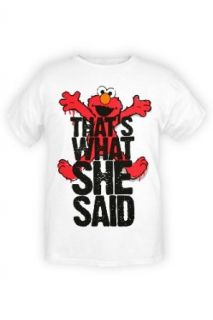 Sesame Street Elmo That's What She Said T Shirt 2XL Size : XX Large: Clothing