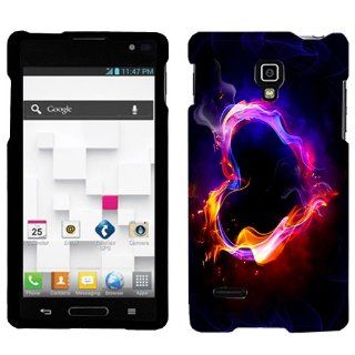 LG Optimus L9 Cool Flame Heart Art Cover: Cell Phones & Accessories