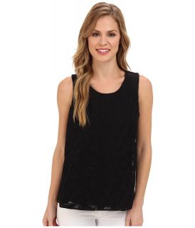 Calvin Klein S/L Embroidered Top Womens Sleeveless (Black)