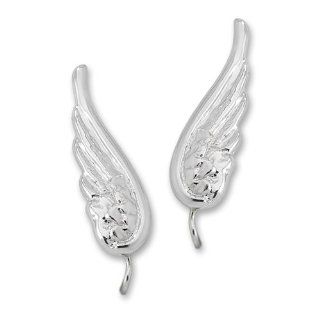 The Ear Pin Sterling Silver Bold Angel Wings Earrings Dangle Earrings Jewelry
