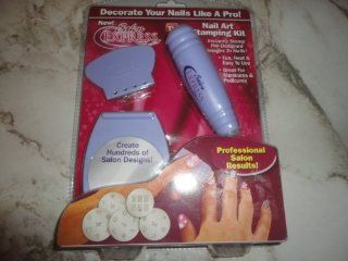 New Salon Express Nail Art Stamping Kit (As Seen On TV)  Nail Art Equipment  Beauty