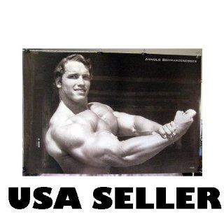 Arnold Schwarzenegger horiz big arms bodybuilding POSTER 31 x 21 black & white b&w (poster sent from USA in PVC pipe) : Prints : Everything Else