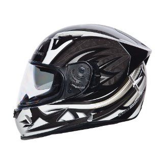 SEVEN ZERO SEVEN Vendetta 3 Destroyer Full Face Motorcycle Helmet   SM, Black: Automotive