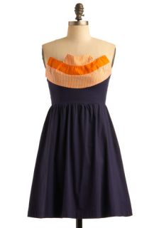 Orange Ap peel Dress  Mod Retro Vintage Printed Dresses