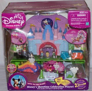 Disney's Showtime Celebration Playset with Parade & Musical Spinning Stage with Mickey Mouse and Cinderella: Toys & Games