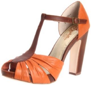 Seychelles Women's Two Birds Pump,Orange,8 M US: Shoes