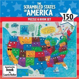 The Scrambled States of America Puzzle and Book Set: Toys & Games