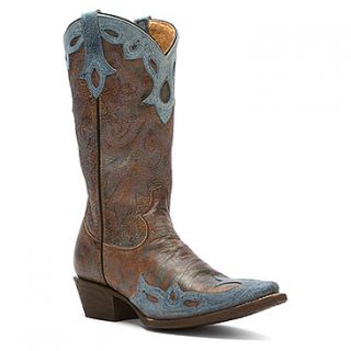 Rocky HandHewn 12 Inch Snip Toe  Women's   River Shimmer/Stone Blue Overlay Leather