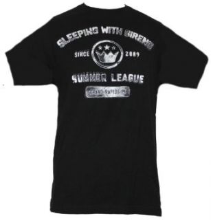 Sleeping With Sirens Mens T Shirt   Since 2009 Summer League Image (Extra Large) Black: Clothing