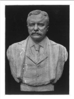 Historic Print (L): [Theodore Roosevelt, sculpture bust, facing slightly left]  