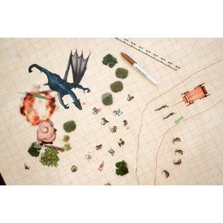 Chessex Role Playing Play Mat: MEGAMAT Double Sided Reversible Mat for RPGs and Miniature Figure Games   34 1/2in x 48in: Toys & Games