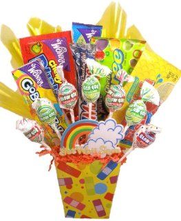 Delight Expressions™ "Get Well Soon" Candy and Chocolate Gift Box (Small)   Candy Bouquet : Gourmet Candy Gifts : Grocery & Gourmet Food
