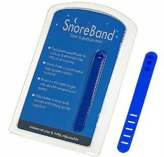 SnoreBand acupressure ring designed specifically to reduce and eliminate snoring. Universal size and is fully adjustable to fit the wearers finger: Health & Personal Care
