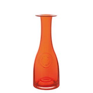 Dartington Crystal Gerbera Bottle Blumenvase, orange: Küche & Haushalt