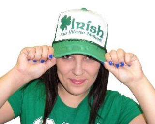 Irish You Were Naked Funny St. Patrick's Paddys Day Ireland Hat: Clothing