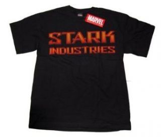 Officially Licensed Marvel Iron Man Stark Industries T Shirt: Clothing