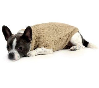 Wolters Zopf Strickpullover Httenzauber zeitlos znftig Hunde Pullover Hundebekleidung beige XS   XL: Haustier