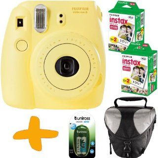 Fuji Instax Mini 8 Gelb Sofortfilmkamera + Tasche + 40: Kamera & Foto