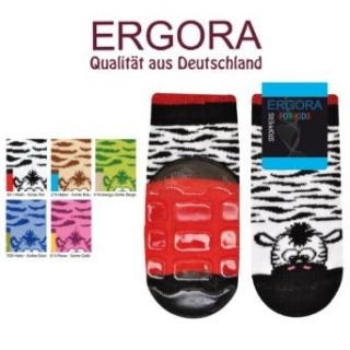 Ergora Rutschis ABS Socken Baby Kinder Stoppersocken PHTHALATFREI Stoppersohle Antirutschsocken Gr. 62   104 in 5 Farben: Bekleidung