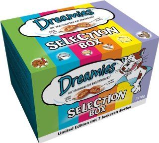 Dreamies Katzensnacks Selection Box, 4 Boxen (4 x 105 g): Haustier